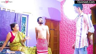 Desi Dirty Servant Caught Two Bhabhi Ji and Devar Having Sex When No One at Home Hind