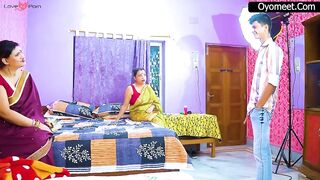 Desi Dirty Servant Caught Two Bhabhi Ji and Devar Having Sex When No One at Home Hind