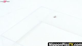 NipponPissTV.com - Beautiful Japanese babes peeing and having fun in public