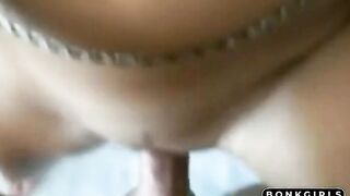Russian Amateur with Big Tits Handles a Big Cock