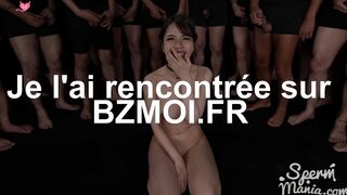 Bukkake Premium lors d'un Gangbang gorge de Sperme