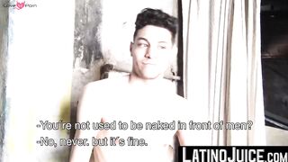 Cute boy Danny strips his clothes to gobble my friends throbbing cock until cumshot