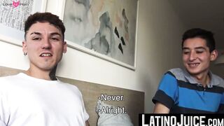 Nasty dudes Axel and Rodrigo strip their clothes to fuck each other for cash