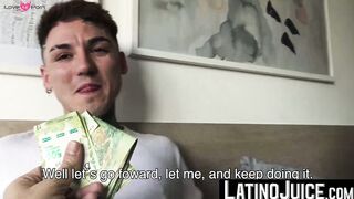 Nasty dudes Axel and Rodrigo strip their clothes to fuck each other for cash