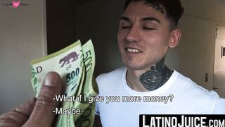 Nasty dudes Axel and Rodrigo strip their clothes to fuck each other for cash