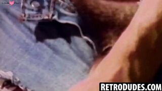 RetroDudes.com - Lean mustached Anthony Lee takes a hard oral and anal hammering