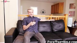 FuckThatHole.com - Hung deepthroat hunk Riley Mitchel barebacked by Sherman Maus afte