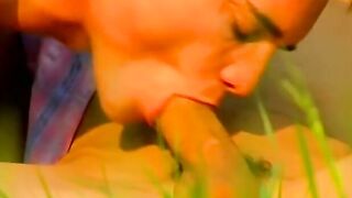 Two young homosexuals enjoy wild outdoor anal fucking