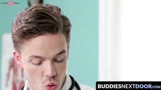 BuddiesNextDoor.com - Big-dick doctor rails his sexy patient's ass in a raw and inten