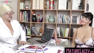 MatureLacey.com - English GILF Lacey Starr's big black cock stuffing and creampie