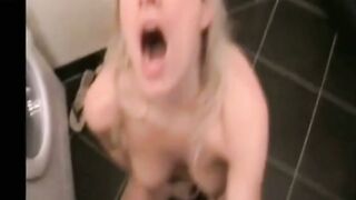 German Amateur Blonde Blowjob in Overknee Boots