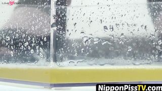 NipponPissTV.com - Classy Japanese babes filmed peeing in closeup outdoors