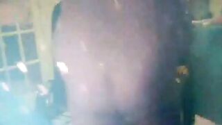 Obese Granny Strips on Webcam