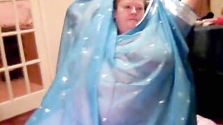 Obese Granny Strips on Webcam