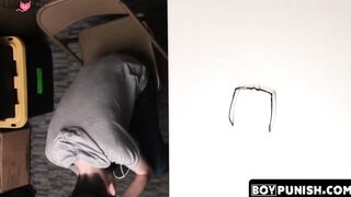 BoyPunish.com - Thieving twink's raw, intense facial cumshot after a disciplinary bar