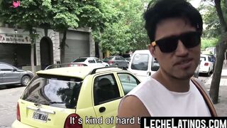 LecheLatinos.com - Straight Latino's first gay bareback experience in a wild fuck ses