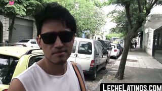 LecheLatinos.com - Straight Latino's first gay bareback experience in a wild fuck ses