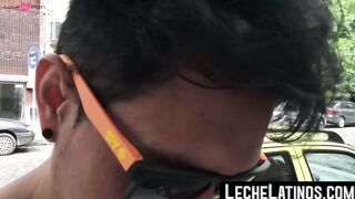 LecheLatinos.com - Straight Latino's first gay bareback experience in a wild fuck ses