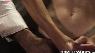 Felix Kamp's cock jerk and Jack Andram's ass stretch session