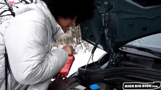Mike Big Dick e13 p1: Afro Babe Trapped In Snowstorm