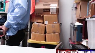 ShopliftersPunished.com - Teen bimbo punished roughly in the detectives office for sh