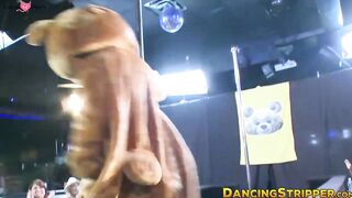 Voyeur babes watch their friends suck cocks at CFNM party