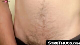 Str8Thugs.com - Amateur straight bald dude Billy's massive prick wanking exhibition