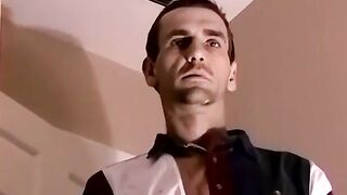 JoeSchmoeXXX.com - Horny stud Billy masturbates his hard prick in a bedroom