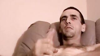 JoeSchmoeXXX.com - Horny stud Billy masturbates his hard prick in a bedroom
