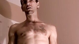 JoeSchmoeXXX.com - Horny stud Billy masturbates his hard prick in a bedroom