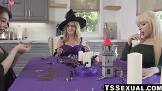 TSSexual.com - Coco Lovelock's spit roast by two ts hotties