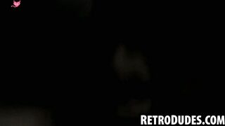 RetroDudes.com - Vintage dudes Domino and Treat enjoy a cock riding lovemaking sessio