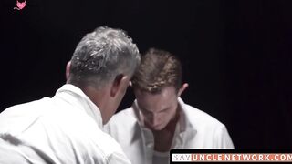 SayUncleNetwork.com - Inexperienced young gay seduced into rough taboo raw banging