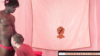 SayUncleNetwork.com - Handsome Devin Trez makes Darron Bluu ride his massive black di