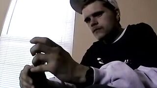 JoeSchmoeXXX.com - Amateur twink Bruce takes a long black cock in his ass