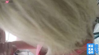 Girl's Handjob Ends in Cumshot