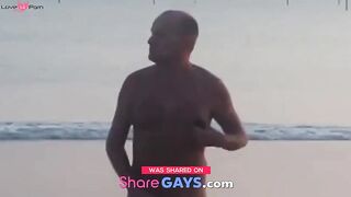 Daddy Blows Cameraman on Their Outdoor Stroll
