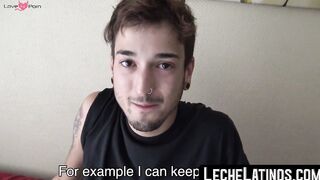 LecheLatinos.com - Latino twink's gay awakening after a passionate POV bareback fuck