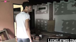 LecheLatinos.com - Amateur twink takes money to let a married man raw fuck his ass