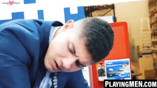 PlayingMen.com - Bastian Karim ass pounded by Diego Reyes's thick cock