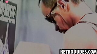 RetroDudes.com - Black retro stud Steve Humper explores my ass with his enormous dick