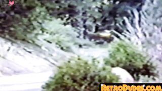 RetroDudes.com - Retro bandits bare fuck outdoors and spray big load