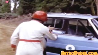 RetroDudes.com - Retro bandits bare fuck outdoors and spray big load