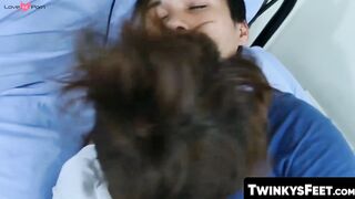 TwinkysFeet.com - Feet loving Asian forms sixtynine before breeding session and shoot