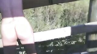 Office Worker Blows Her Boss Outdoors