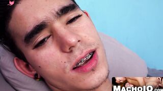 MachoIO.com - Handsome young guy teases and strokes until he cums