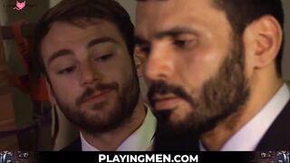 PlayingMen.com - Classy stud sucks dick and spreads asscheeks for anal fuck with deep