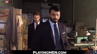 PlayingMen.com - Classy stud sucks dick and spreads asscheeks for anal fuck with deep