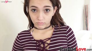 Stepdad fucks his daughter because of bad grades in school