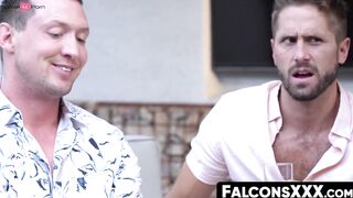 FalconsXXX.com - Muscular Asian fucking bubble butt after a rimming session